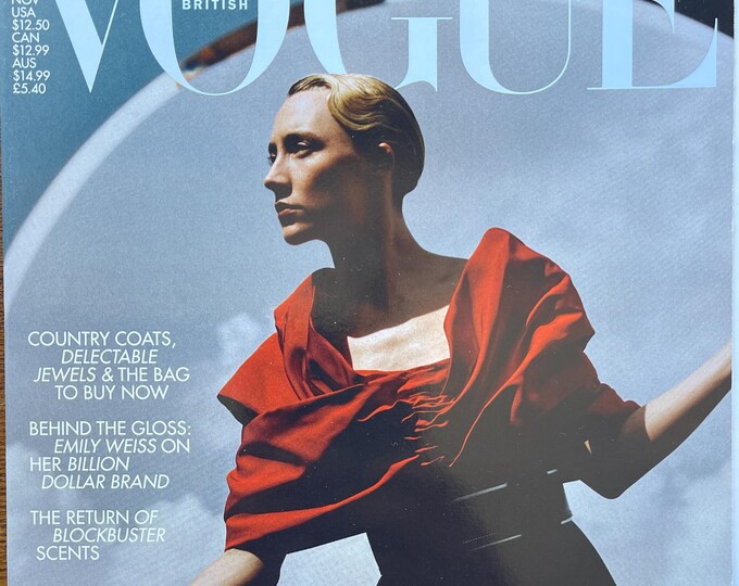 Own a piece of Vogue history -Magazine Vogue British cover Saoirse Ronan-Iconic Style Fashion Covers Photography Models & Editorials