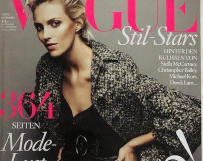 Own a piece of Vogue history -Fashion magazine Vogue German magazine cover Anja Rubik-Iconic Covers & Editorials-Fashion Style Photography