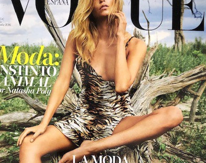 Own a piece of Vogue history -Fashion magazine Vogue Spain cover Natasha Poly-Iconic fashion Style & Photography Fashion Models - Editorials