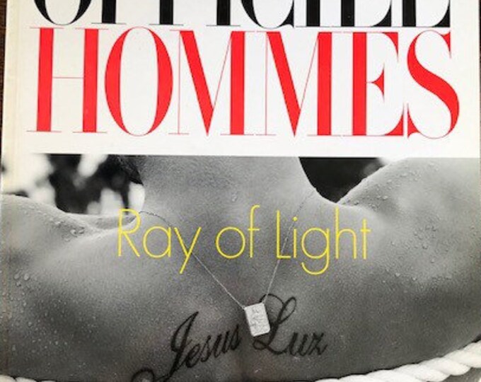 For Women who read fashion -Fashion magazine L’Officiel Hommes cover Ray of Light