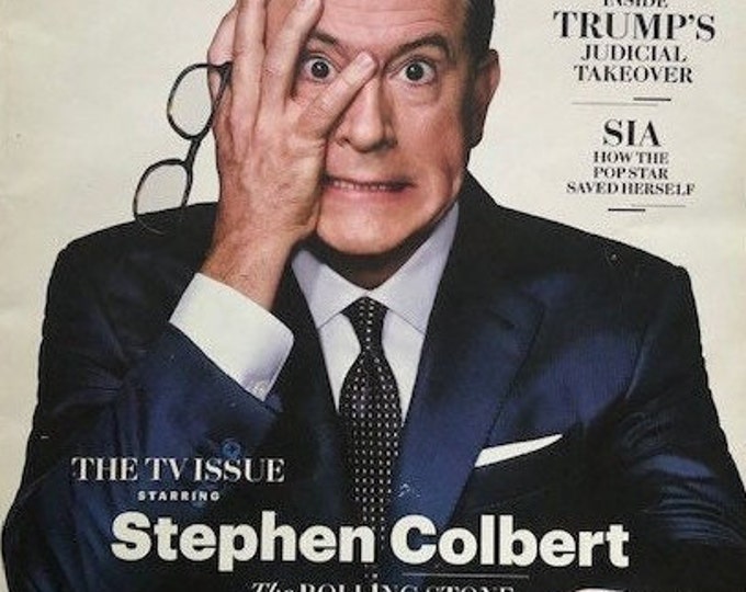 Magazine Rolling Stone cover Stephen Colbert-Vintage Music & Pop Culture - Iconic Interviews - Covers-Collectible Issue-Iconic Music History