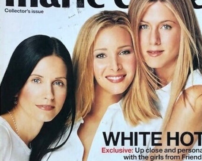 For Women who read fashion -Vintage Unique rare magazine Marie Claire cover the girls from friends, collectors issue