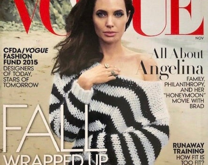 Magazine Vogue cover Jolie Pitt