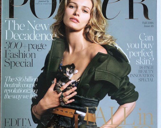 Fashion collectible magazine PORTER cover Edita by Bruce Weber