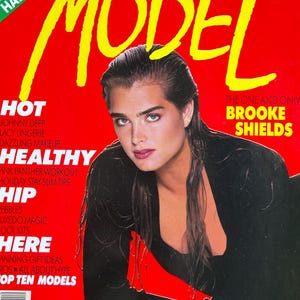 For Women who read fashion -Vintage fashion magazine MODEL 1988, cover Brooke Shields