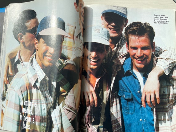 Pre-owned Vintage Rare Fashion Magazine L'UOMO VOGUE 1992-iconic