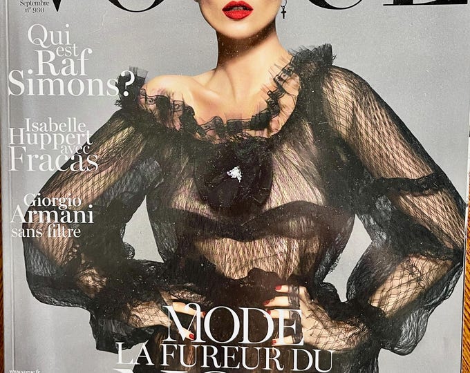Pre-Owned Magazine Vogue Paris 2012 cover Kate Moss!-Iconic style & Cover Photography Fashion Models Collectible Issue!
