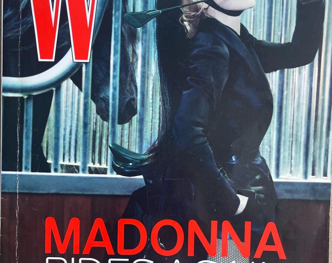 Pre-owned W Magazine 2006 cover Madonna Rides Again! - High Fashion & Art Photography- Iconic covers - Celebrity Style
