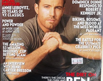 Pre-Owned Collectible - Vintage rare Magazine VANITY FAIR 2003 cover Ben Affleck -Vintage Print -, Collectible Retro issue