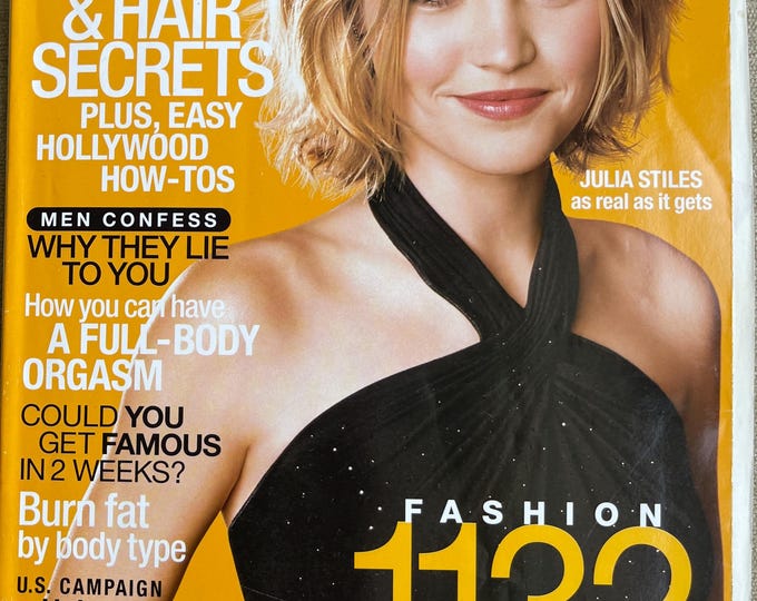 Vintage magazine Marie Claire August 2002 cover Julia Stiles