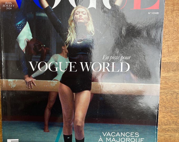 Pre-Owned Magazine Vogue France 2024 cover Gigi Hadid - Iconic style & Cover Photography Models Collectible Issue!