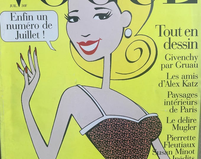 Pre-Owned magazine Vogue Paris July 1995 - cover special