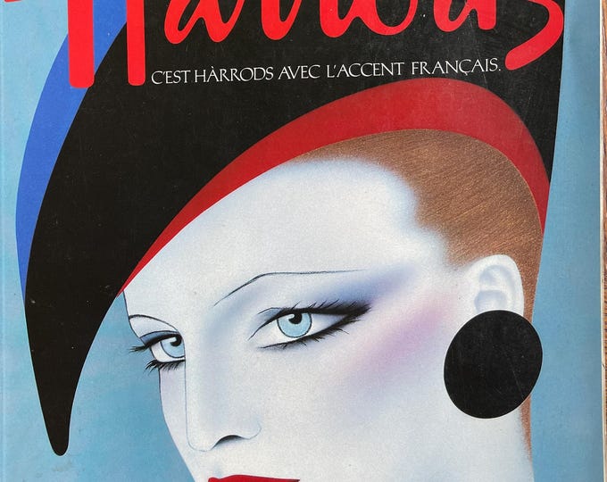 For Women who read fashion -Vintage magazine HARRODS 1986-Iconic style & Photography Collectible fashion Culture!