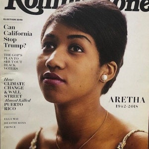 Music Culture - Magazine Rolling Stone cover ARETHA 1942-2018-Vintage Music & Pop Culture - Iconic Interviews - Covers-Collectible Issue