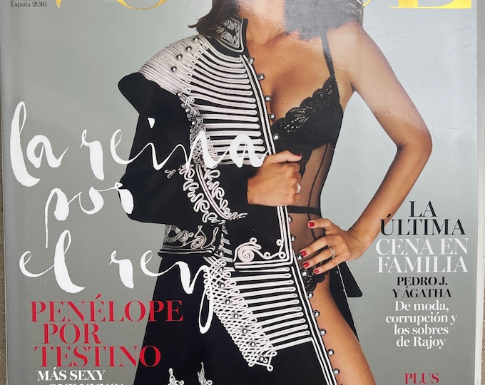 Pre-Owned Fashion magazine Vogue Spain, cover Penelope Cruz by Testino-Iconic fashion Style & Photography Fashion Models - Editorials