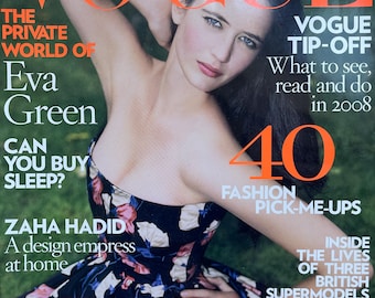 Pre-Owned Vogue magazine January 2008 cover Eva Green