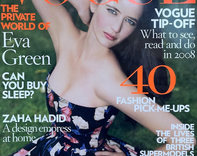 Pre-Owned Vogue magazine January 2008 cover Eva Green