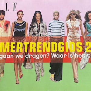 For Women who read fashion -Vintage dutch fashion magazine ELLE 2005 fashion trends specials