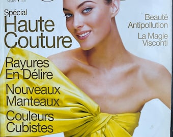 Pre-owned Magazine Vogue Paris 1996 - cover Shalom Harlow - Iconic style & Cover Photography Fashion Models Collectible Issue!