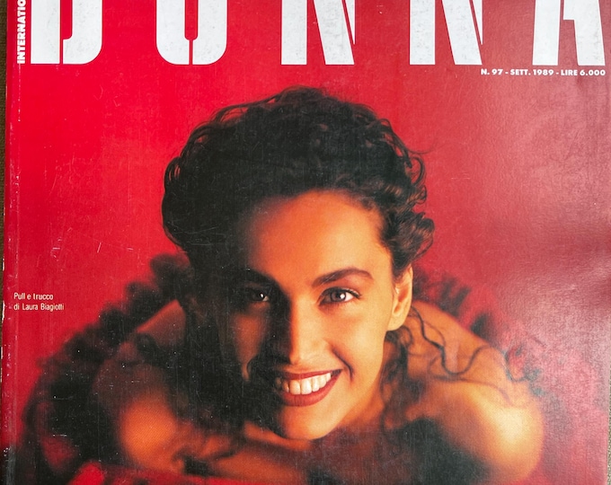 Pre-Owned Vintage rare fashion magazine Italia DONNA 1989 cover Laura Biagiotti - Fashion history