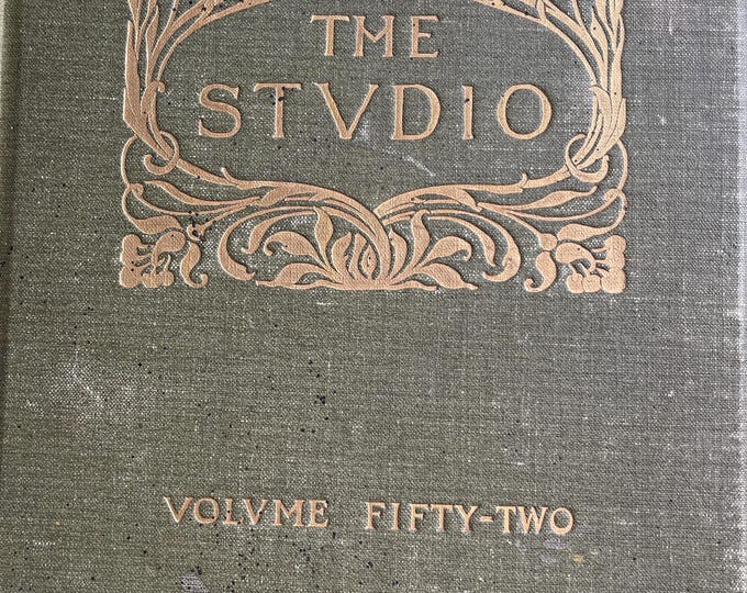 Pre-Owned vintage rare art book The Studio an illustrated magazine of fine and applied art, Volume fifty-two-Visual Culture in Print