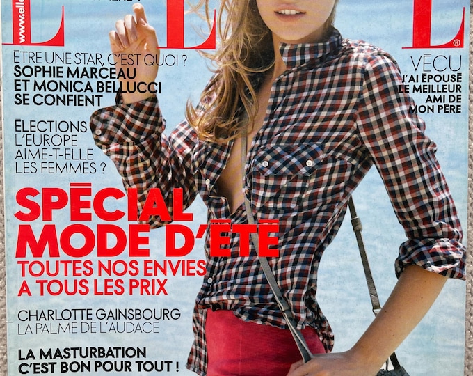 Unique fashion magazine Elle magazine France cover Cato van E