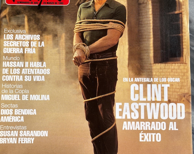 Vintage rare magazine Movie Spain 1993 cover Clint Eastwood - special Brian Ferry Cinema Culture-Iconic Actors, Collectible Back issue