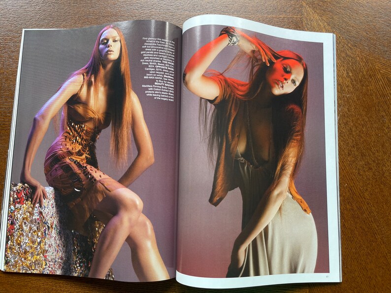 Begagnad vintagemodetidning Harper's Bazaar-omslag Scarlett Johansson! bild 3