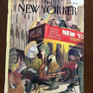The cover's just the beginning - Magazine The New Yorker 1997 Iconic Journalism & Cartoons - Collectible Issue Gift for magazine lovers!