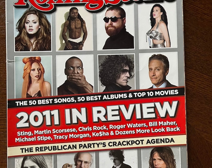 Pre-Owned Magazine Rolling Stone 2011 cover Adele-Vintage Music & Pop Culture - Iconic Interviews -Collectible Issue-Iconic Music History