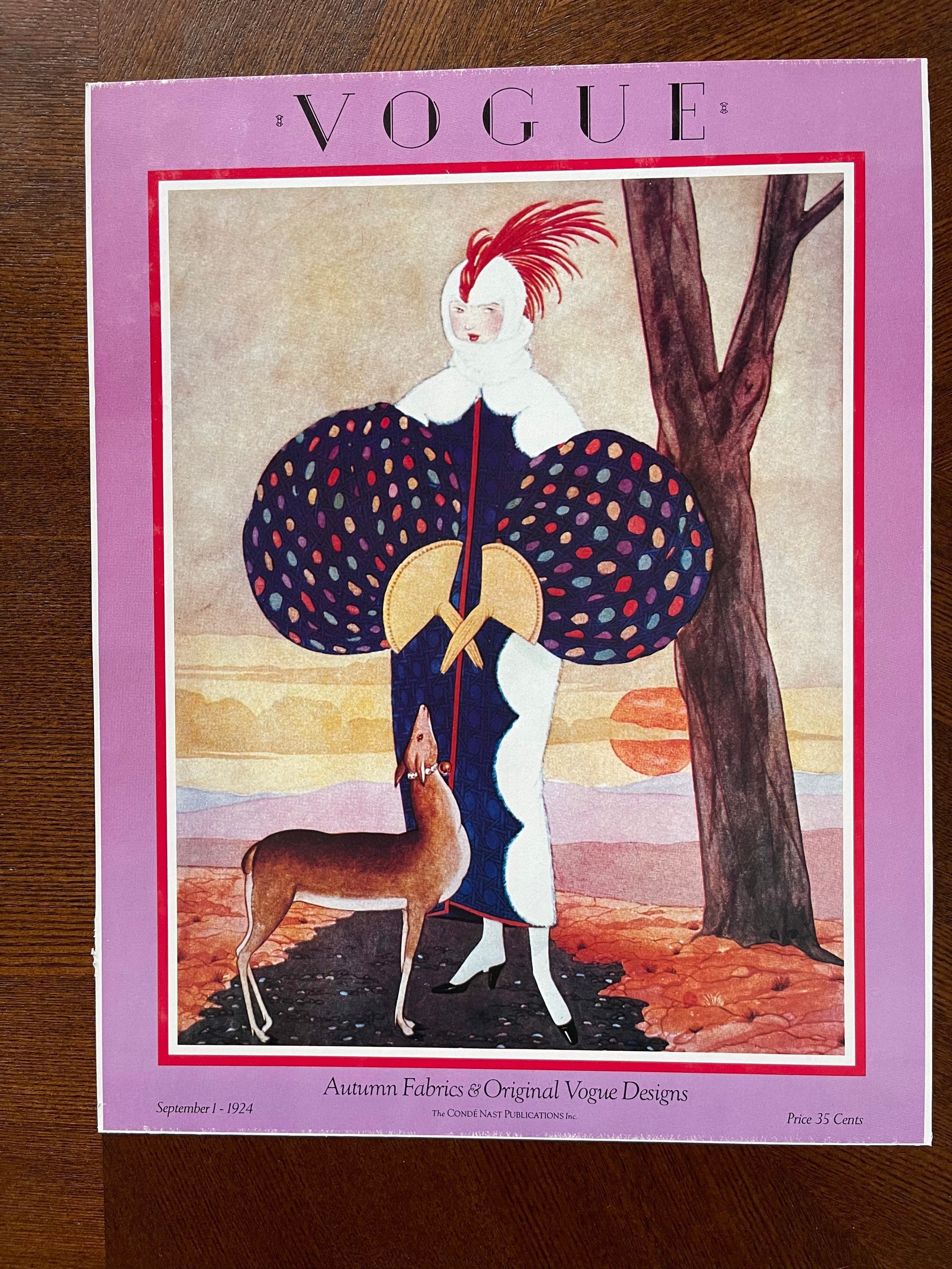 Vogue Cover 1924 - Etsy