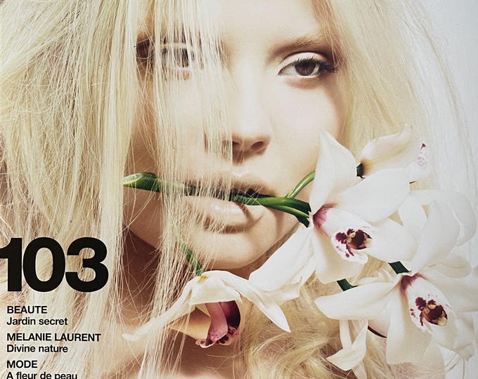 For Women who read fashion -Vintage rare fashion magazine Numero French No 103 cover Magdalena Franckowiak - High end Fashion!