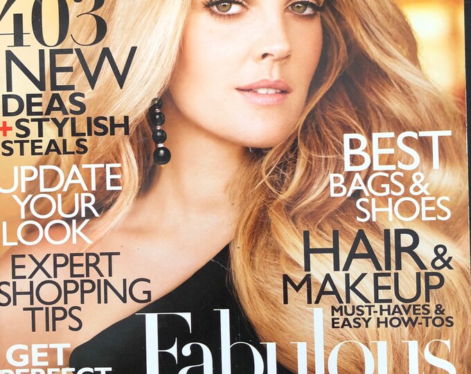 For Women who read fashion -Fashion magazine HARPER’S BAZAAR cover Drew Barry
