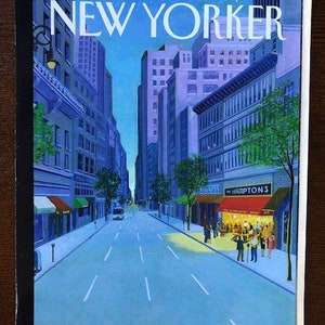 Vintage NYC Cultural magazine, no adress label on cover Iconic Journalism & Cartoons - Collectible Issue Gift for magazine lovers!