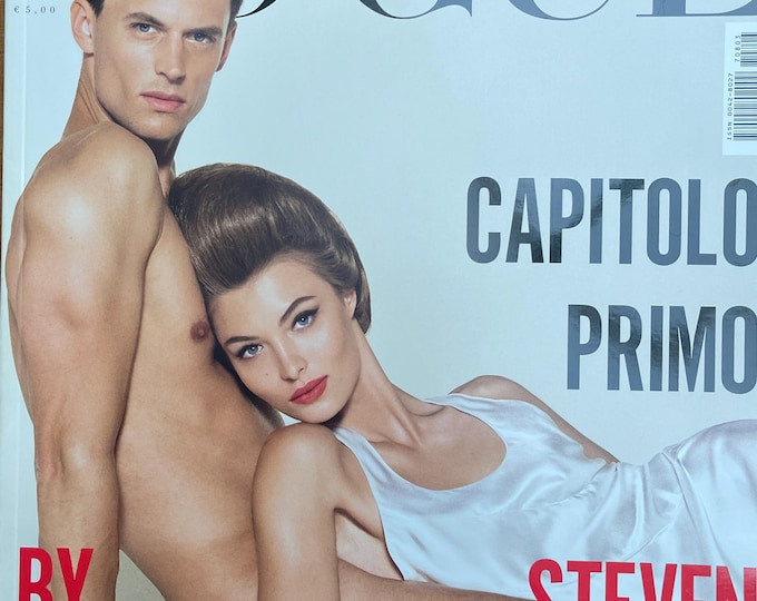 Own a piece of Vogue history-Magazine Vogue Italia cover Capitolo Primo by Steven Meisel -I conic style & Cover Photography Fashion Models