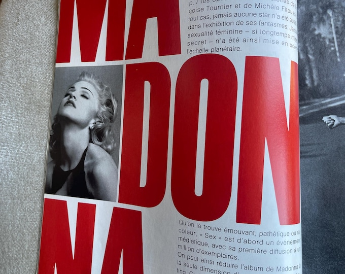 Pre-Owned fashion magazine France Elle magazine 19902 cover MADONNA by Steven Meisel- Collectors issue!