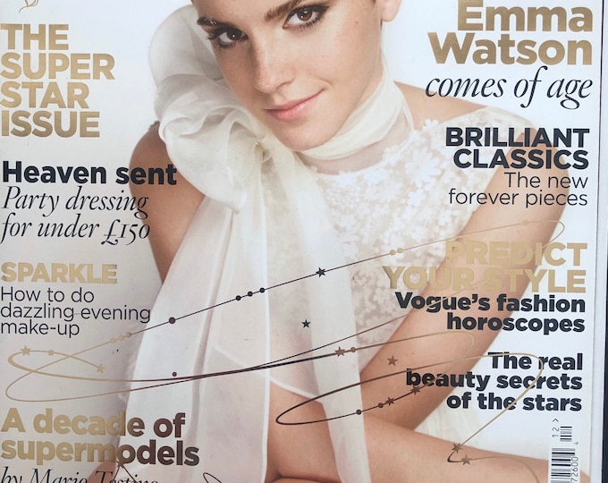 Pre-Owned Vogue magazine British December 2010 - cover Emma Watson