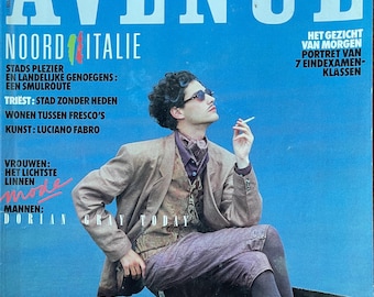 Fashion Culture - vintage rare Dutch fashion art design magazine AVENUE 1988-Collectible Print Issue Fashion & Lifestyle-Photography Culture