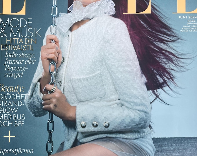 For Women who read fashion -ELLE magazine Sweden Dua Lipa