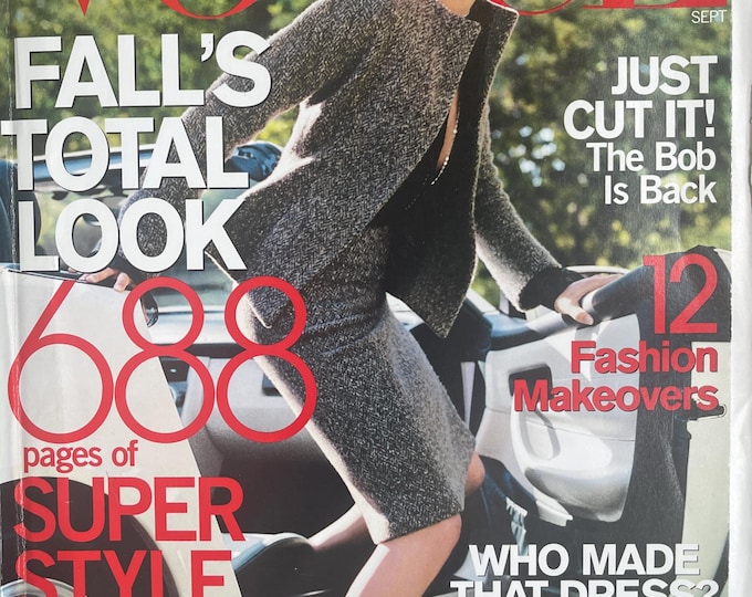 Pre-Owned VOGUE US September 2000, 688 pages fashion!-Iconic Style Fashion Covers Photography Models & Editorials