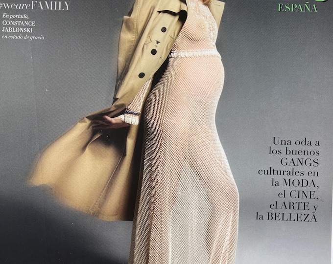 For Women who read fashion -Magazine Harper's Bazaar Spain Espana magazine cover Constance Jablonski