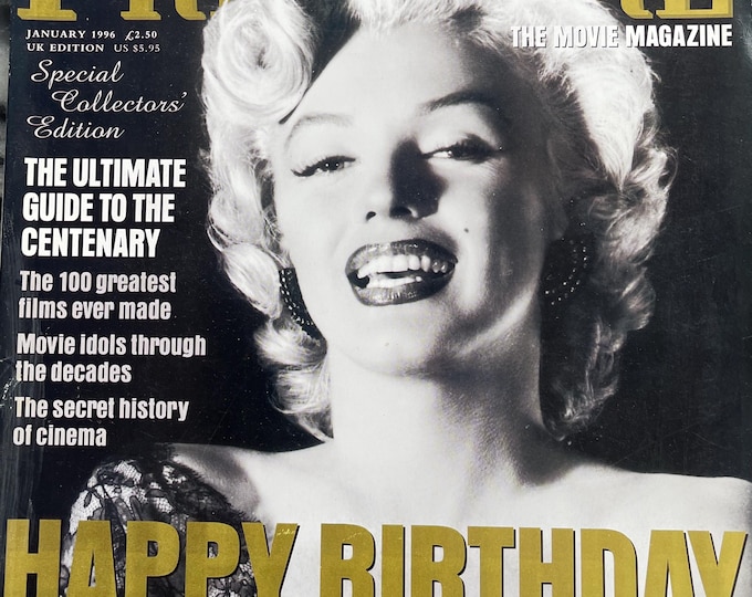 Pre-Owned vintage rare magazine Premiere 19966 The Movie Magazine cover Marilyn Monroe and poster -100 years of cinema!