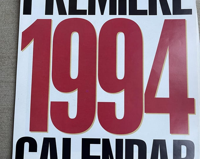 Pre-Owned vintage rare Calendar Premiere 1994 The year in Movies
