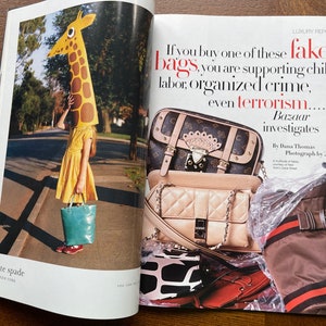 Begagnad vintagemodetidning Harper's Bazaar-omslag Scarlett Johansson! bild 9