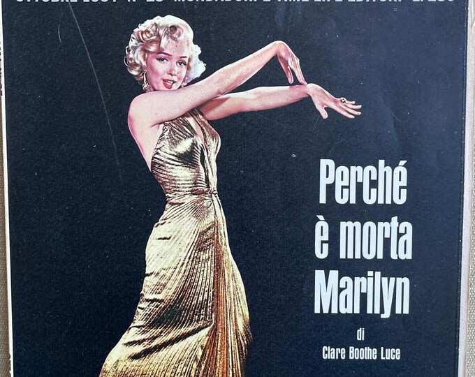 Pre-Owned vintage Italian rare magazine Panorama cover Marylin Monroe & special