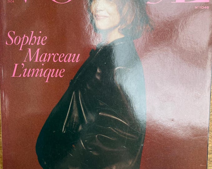 Pre-Owned Magazine Vogue France 2024 cover Sophie Marceau - Iconic style & Cover Photography Models Collectible Issue!
