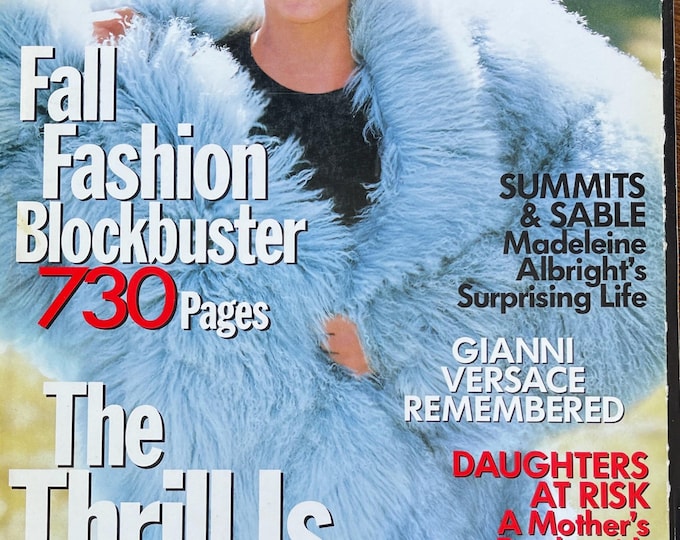 Own a piece of Vogue history -Vogue Magazine September 1997 730 pages fashion-Iconic Style Fashion Covers Photography Models & Editorials