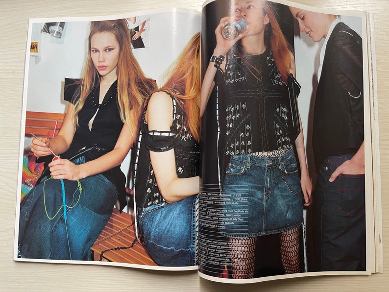 Pre-Owned Vintage rare Dutch fashion magazine ELLE January 2001 image 5