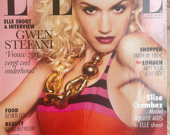 Fashion magazine Elle Netherlands collector's edition cover GWEN STEFANI