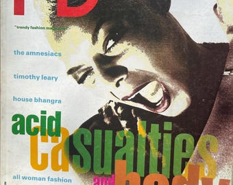 Vintage rare fashion magazine i-D 1988 The Body issue No.59 -Youth Culture & Fashion- Iconic Style Photography- Collectible Magazine